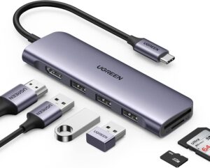 UGREEN Hub USB-C 6 em 1