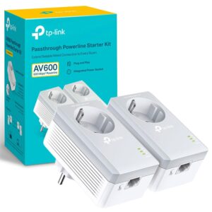 Kit Powerline TP-Link TL-PA4010P AV600 com tomada integrada