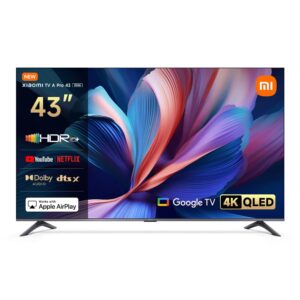 Smart TV Xiaomi A Pro 43 polegadas QLED 4K Google TV
