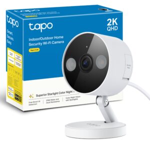 Câmara de vigilância WiFi Tapo C120 2K interior e exterior