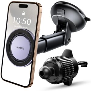 Suporte de telemóvel para carro UGREEN MagSafe 2 em 1