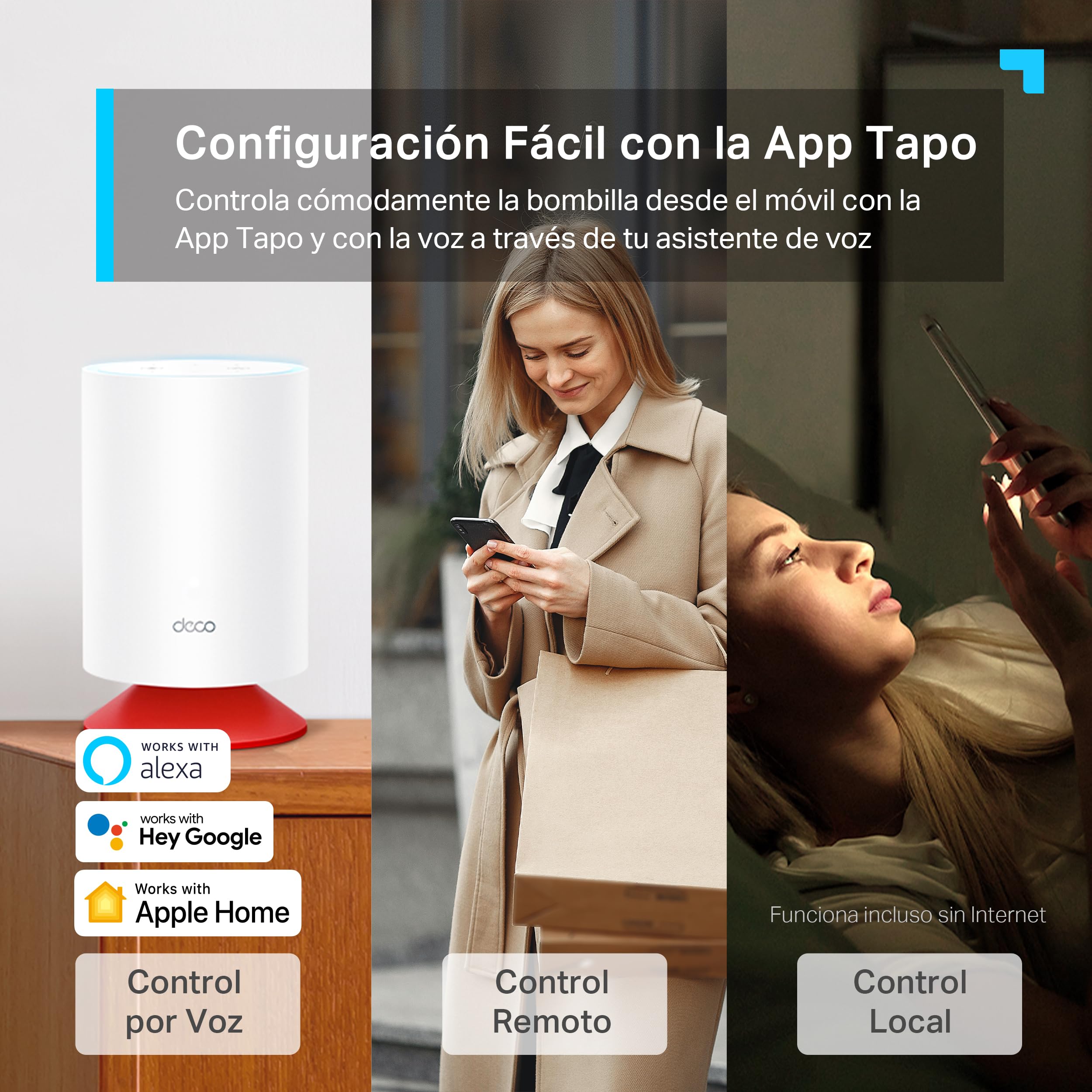 Tapo P300 Régua Inteligente WiFi 3 Tomadas + 3 USB 3